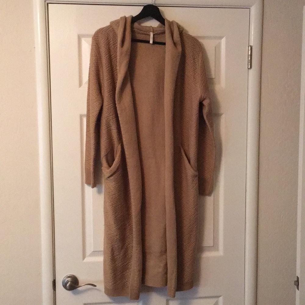Pink Blush long hooded cardigan
